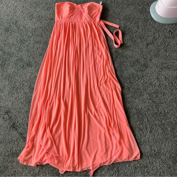 david’s bridal style-your-way 6 tie long mesh bridesmaid dress - Picture 4 of 9